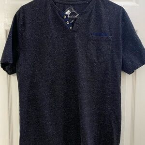 Straightfaded, Large, Navy Blue Men's Shirt